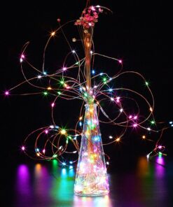 GDEALER 2 Pack LED Fairy Lights Halloween Battery Operated String Lights Waterproof 8 Modes Remote Control Color Changing Christmas Lights 60 LED 20 Feet Copper Wire Firefly Lights- Multicolor 32 71GcZBlSvOL 1