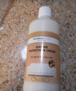 Furniture Clinic Leather Protection Cream | Leather Conditioner & Protector for Car Seats, Leather Furniture, Shoes, & More, 17oz/ 500ml 500ml / 17 Ounce 31 71GcacR9XcL