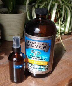 Sovereign Silver Bio-Active Silver Hydrosol for Immune Support - Colloidal Silver Liquid -10 ppm, 32oz (946mL) - Economy Size 32 Fl Oz (Pack of 1) Standard Packaging 26 71GcjDe KfL