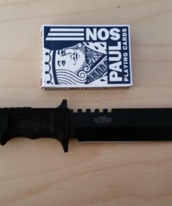 MTECH USA MT-086 Fixed Blade Hunting Knife, Black Straight Edge Blade, Black Handle, 12-1/4-Inch Overall, Black Blade 55 71Gdg7TKjmL