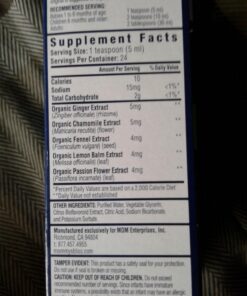 Mommy's Bliss Gripe Water Night Time, Infant Gas & Colic Relief, Gentle & Safe, 4 Weeks+, 4 FL OZ Bottle (Pack of 1) 35 71GdqaXecTL