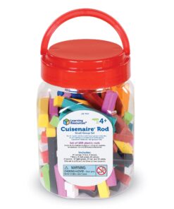 Learning Resources Cuisenaire Rods Small Group Set: 155 Piece Plastic Set, Multi-color , 3.2 H x 6 L x 6.1 W 7 71GeGxZ84CS