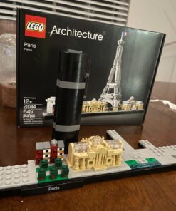 LEGO Architecture Skyline Collection 21044 Paris Skyline Building Kit With Eiffel Tower Model and other Paris City Architecture for build and display (649 Pieces) 37 71GgYFSECTL