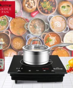 Duxtop Professional Stainless Steel Sauce Pan with Lid, Kitchen Cookware, Induction Pot with Impact-bonded Base Technology, 1.6 Quart 15 71GgZ4Y9TIL