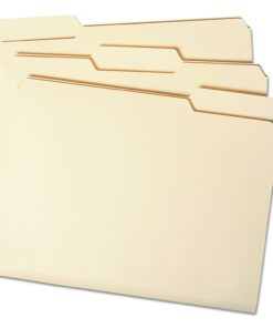 Smead File Folder, 1/3-Cut Tab, Letter Size, Manila , Assorted Positions, 100 Per Box (10330) 12 71GgpUQBeFL