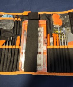 GANGZHIBAO 90pcs Electronics Repair Tool Kit Professional, Precision Screwdriver Set Magnetic for Fix Open Pry Cell Phone, Apple iPhone, Computer, PC, Laptop, Tablet, iPad, Mac book with Portable Bag 31 71Ggu2t7nlL