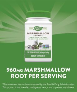 Nature's Way Premium Herbal Marshmallow Root 960 mg per serving 100 VCaps 22 71Gh2l6lPoL