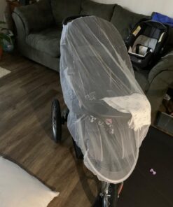 Stroller Mosquito Net for Baby - Durable, Simple Setup System - Extra Fine Holes to Protect Against Mosquitos and Wasps - no Harmful Chemicals - Perfect Fit for Stroller Net, for Car Seats & Carriers 28 71GhHEges5L 1