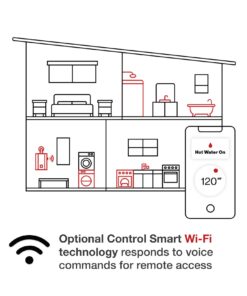 Rinnai V65iN Tankless Hot Water Heater, 6.5 GPM, Natural Gas, Indoor Installation 18 71GhP2mLeSL
