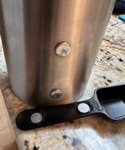Planetary Design Airscape Stainless Steel Coffee Canister | Food Storage Container | Patented Airtight Lid | Push Out Excess Air Preserve Food Freshness (Medium, Brushed Steel) Medium 43 71GhRx2OGzL
