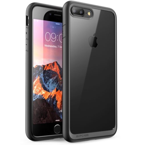 SUPCASE Unicorn Beetle Style Case Designed for iPhone 7 Plus, iPhone 8 Plus Case, Premium Hybrid Protective Clear Case for Apple iPhone 7 Plus 2016 / iPhone 8 Plus 2017 (Black) Black