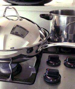 Cooks Standard Wok Multi-Ply Clad Stir Fry Pan, 13" with High Dome lid, Silver 56 71GivJrkJJL