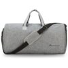 Convertible Garment Bag with Shoulder Strap, Modoker Carry on Garment Duffel Bag for Men Women - 2 in 1 Hanging Suitcase Suit Travel Bags (Grey) Ash Grey 42 71GjScIuwmL