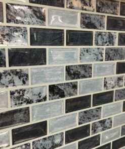 RoomMates StickTILES Traditional Marble Peel and Stick Backsplash Tiles - 4 Per Pack, Blue and White - TIL3229FLT 41 71GkWBLaZdL