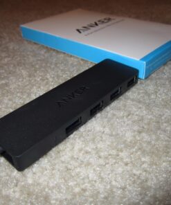 Anker 4-Port USB 3.0 Ultra Slim Data Hub for Macbook, Mac Pro/mini, iMac, Surface Pro, XPS, Notebook PC, USB Flash Drives, Mobile HDD, and More 0.7 ft USB-A 3.0 54 71GlfqJobvL