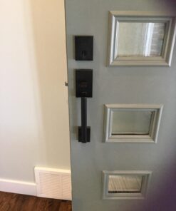 Kwikset San Clemente Front Door Lock Handle and Deadbolt Set, Entry Handleset Exterior with Interior Reversible Lever, Venetian Bronze, Pick Resistant SmartKey Rekey Deadbolt Security 32 71Glm2mtDeL