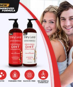 DHT Blocker Shampoo and Conditioner for Hair Loss With Biotin For Men, Women, Anti-Hair Loss Treatment, Rosemary Leaf Oil and Asparagus Extracts, for Thinning Hair (Shampoo and Conditioner) 16 Fl Oz (Pack of 2) 28 71GnlreJexL