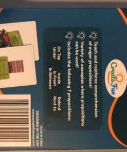 Preposition Flash Cards | 7 Total Prepositions 49 Picture Cards for Speech Therapy - for Teachers, Parents, ESL Teaching Materials and Speech Therapy Materials with 5 Sequencing Learning Games Prepositions Vol 1 23 71GnurpWgWL