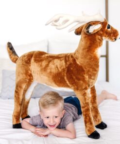 Melissa & Doug Giant Deer - Lifelike Stuffed Animal (over 3 feet long) 25 71GoGJayUbL 2