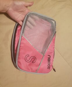 Compression Packing Cubes for Travel - Luggage and Backpack Organizer Packaging Cubes for Clothes (White and Green, 2 Piece Set) 2Piece White and Green 45 71GoLBim2pL