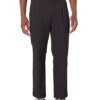 Amazon Essentials Men's Classic-Fit Wrinkle-Resistant Pleated Chino Pant (Available in Big & Tall) 34W x 29L Black 3 71Gq9SfyY1L