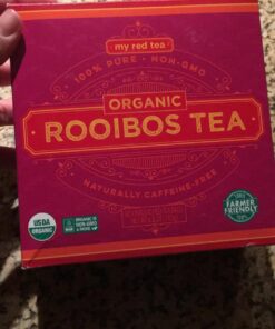 Rooibos Tea, USDA Certified Organic Tea, MY RED TEA. Tagless South African, 100% Pure, Single Origin, Natural, Farmer Friendly, GMO and Caffeine Free (80) 6.8 Ounce (Pack of 1) 42 71GqZGhpPL