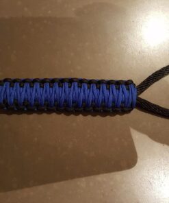 MOCE Handmade Paracord Handle for Yeti/Rtic/Ozark Trail Rambler 30 Oz Tumbler. Blue/black 1 Count (Pack of 1) 34 71Gr8vJcjOL