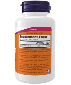 NOW Supplements, Niacin (Vitamin B-3) 500 mg, Essential B-Group Vitamin*, Nutritional Health, 100 Capsules 100 Count (Pack of 1) 16 71GrBj 4HkL