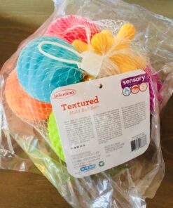 Infantino Textured Multi Ball Set - Toy for Sensory Exploration and Engagement for Ages 6 Months and up, 6 Piece Set 30 71GrJ337 eL