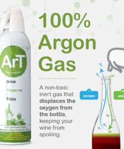 ArT Wine Preserver - Comes with a Wine Bottle Stopper, Preserves Fortified White & Red Wine, Functional & Modern Wine Accessories, Essential Gift for Wine Lovers, 1-Pack, 0.42 oz. 1 Pack 10 71GsApER9BL