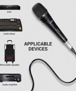TONOR Dynamic Karaoke Microphone for Singing with 5M XLR Cable, Metal Handheld Mic Compatible with Karaoke Machine/Speaker/Amp/Mixer for Karaoke Singing, Speech, Wedding and Outdoor Activity 27 71Gt deXHUL