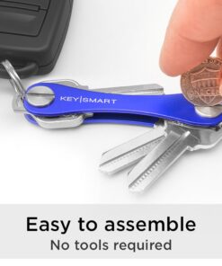 KeySmart Classic - Compact Key Holder and Keychain Organizer (up to 14 Keys, Blue) 27 71GtpvHxO7L