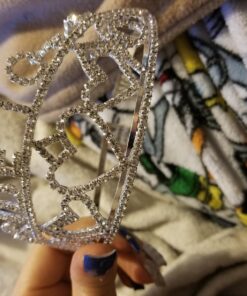 Forum Novelties womens Sparkling GLITTER TIARA BRIDE TO BE, Silver, One Size US 19 71GtuPkWzIL