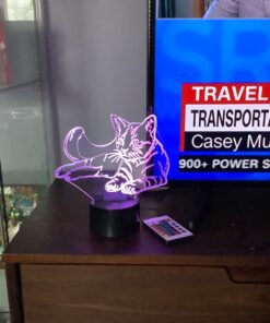 Christmas Gift Pet Cat 3D Illusion Birthday Present Beside Table Lamp, Gawell 16 Colors Changing Touch Switch Decoration Night Lamp with Remote Control Cat Lover Theme Toy 17 71Gu8IF4hWL