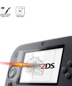 Alternative view of AKWOX (4pcs) Tempered Glass Top LCD Screen Protector + HD Clear Crystal Buttom LCD Screen Protective Filter for 2DS