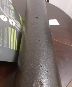 ProsourceFit High Density Foam Rollers 12 - inches long, Firm Full Body Athletic Massage Tool for Back Stretching, Yoga, Pilates, Post Workout Muscle Recuperation, Black 36"H x 6"D 42 71GvWGmPXtL