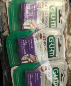 GUM - 10070942007242 Orthodontic Wax, Mint with Vitamin E and Aloe Vera (Pack of 6) (Pack of 6) 37 71GwFjvgwwL