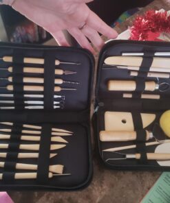 U.S. Art Supply 26-Piece Pottery & Clay Sculpting Tool Sets with Canvas Cases 26-Piece with Nylon Cases 25 71GwOZK5XhL