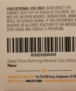 TOULON Kaolin Clay Mask for Face with White Kaolin Mineral Clay. Soft Pure Healing Mask with Minerals to Reduce Wrinkles and Blackheads & Detox Skin - Improve Complexion for Women or Men 41 71GyAJv QqL 1