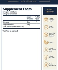 Alternative view of Quicksilver Scientific Liposomal Glutathione - Superior Absorption Oral Glutathione Supplement for Detox & Immune Support - 100 mg of Liquid Glutathione, Gluten Free & Non-GMO (1.7 fl oz) 1.7 Fl Oz (Pack of 1)