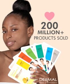 DERMAL 16 Combo Pack A Collagen Essence Korean Face Mask - Hydrating & Soothing Facial Mask with Panthenol - Hypoallergenic Self Care Sheet Mask for All Skin Types - Natural Home Spa Treatment Masks 16 Count (Pack of 1) Set A 16 Colors 29 71H 1wk7QNL