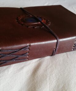 Leather Chakra Journal: Unlock Your Inner Magic with 7 Stones Celtic Notebook | Leather Bound Journal, Book of Shadows & Wiccan Gift | Diary with Lock for Witches, Goth Lovers, and D&D Enthusiasts Blank Paper 40 71H05QuHNpL