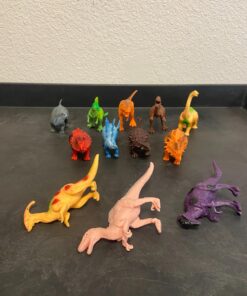 Kids Dinosaur Figures Toys, 7 Inch Jumbo Plastic Dinosaur Playset, STEM Educational Realistic Dinosaur Figurine for Boys Girls Toddlers Including T-Rex, Stegosaurus, Triceratops, Monoclonius, 12 Pack 28 71H0PPGv5YL
