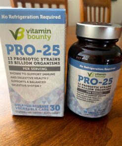 Vitamin Bounty Pro-Daily Probiotic - 13 Probiotic Strains, Gut Health, Digestive Health, Including Lactobacillus Acidophilus, Probiotic for Women and Men (Pro-25 Probiotics) Pro-25 Probiotics 33 71H0wP8zoXL