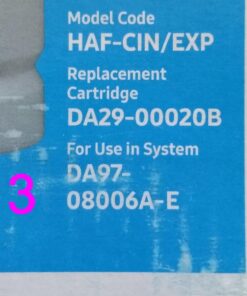 SAMSUNG Genuine Filter for Refrigerator Water and Ice, Carbon Block Filtration for Clean, Clear Drinking Water, 6-Month Life, HAF-CIN/EXP, 1 Pack 59 71H19tQEKfL
