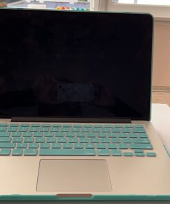 RUBAN for Old MacBook Pro Retina 13 inch (A1502 & A1425 Models) 2015 2014 2013 2012 Release,Plastic Hard Shell Case & Keyboard Cover, Turquoise 39 71H1LqlLw1L