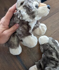 Wild Republic Wolf Plush, Stuffed Animal, Plush Toy, Gifts for Kids, Hug’Ems 7" 30 71H1xSInR1L
