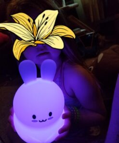 Lumipets Animal Kids Silicone Nursery Light for Baby and Toddler, Squishy Night Light for Kids Room, Animal Night Lights for Girls and Boys, Kawaii Lamp, Cute Lamps for Bedroom (Bear) Bear 39 71H2BXON7IL