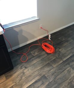 Amazon Basics 100-Foot 3-Prong Vinyl Indoor/Outdoor Extension Cord - 10 Amps, 1250 Watts, 125 VAC - Orange 100 ft 34 71H2KcuBYgL