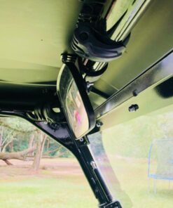 Rear View Mirror UTV Accessories - Mirrors Best for Wide Angle Center or Side-by-Side Off Road Clear-View - High Impact ABS Housing & Universal Roll Cage Bar Mounts with Shatter-Proof Tempered Glass Center Rear View 49 71H2SXa6ipL